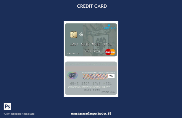 modello mastercard Monaco Barclays Bank PLC in stile verificato